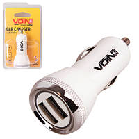 Автомобільний зарядний пристрій VOIN C-2402W 2 USB (12/24V — 5V 2,4A)