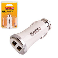 Автомобільний зарядний пристрій VOIN C-2411W 2 USB (12/24V — 5V 2,4A)
