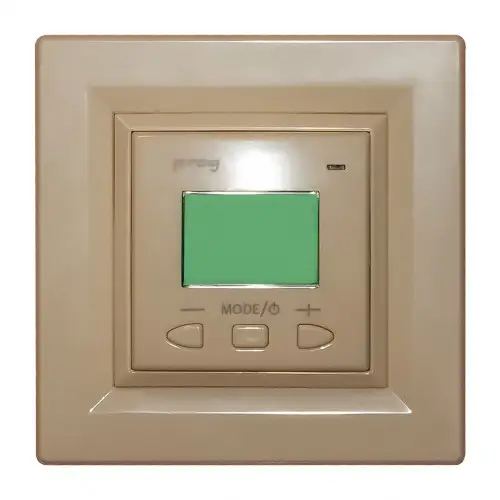 Програмований терморегулятор для теплої підлоги Vega LTC 070 “prog” слонова кістка (сумісний з Schneider Asfora), фото 1