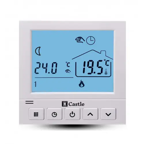 Програмований терморегулятор для теплої підлоги Castle АС819H, фото 1