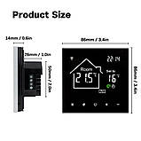 Терморегулятор Set WBR-816 WiFi чорний Tuya Smart, фото 4