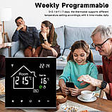 Терморегулятор Set WBR-816 WiFi чорний Tuya Smart, фото 5