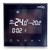 Програмований терморегулятор для теплої підлоги Profitherm Wi-Fi Onyx Black, фото 2