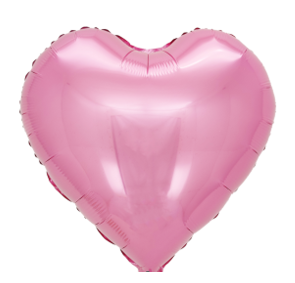 Фольгована кулька "Серце" sugar pink 24"(60см) 1шт.