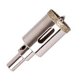 Alloid. Свердло корончасте алмазне для скла та кераміки 32 мм з центрувальним свердлом, фото 5