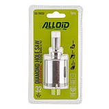 Alloid. Свердло корончасте алмазне для скла та кераміки 32 мм з центрувальним свердлом, фото 4