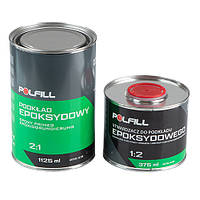Polfill Ґрунт єпоксидний Polfill 2:1 "мокрий по мокрому" 0.750l + затв.375ml, сірий