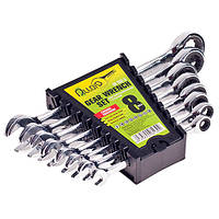 Alloid. Набір ключів комб. тріскачок. 8 передм, 8,10,12,13,14,15,17,19 мм.(НК-2081-8)