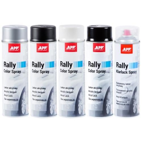 APP-фарба аерозольна Rally Color Spray, чорний мат. 600ml, фото 1
