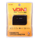 Розгалужувач прикурювача VOIN 2 виходи + 2 USB 2100mA 12/24V SC-2069, фото 2