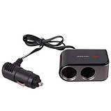 Розгалужувач прикурювача VOIN 2 виходи + 2 USB 2100mA 12/24V SC-2069, фото 4