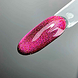 Гель-лак SAGA Wild Cat №04 котяче око рожево-жовтий, 9 мл, фото 3