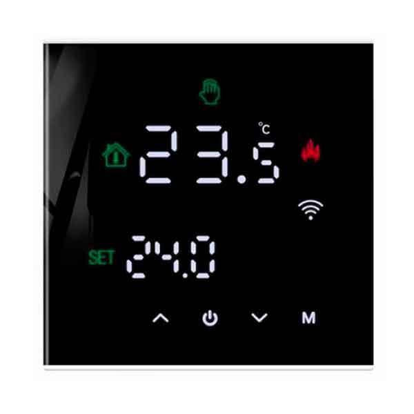 Програмований терморегулятор для теплої підлоги Set WBR-416 WiFi чорний Tuya Smart