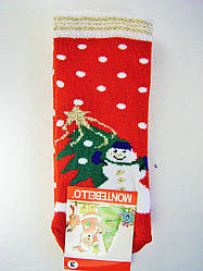 Дитячі шкарпетки шкарпетки на новорічні подарунок махрові під ялинку