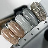 Гель-лак SAGA Glow Cat №08 котяче око сріблястий, 9 мл, фото 2