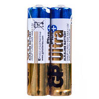 Батарейка GP ULTRA PLUS ALKALINE 1.5V 24AUP21-S2 лужна, LR03 пвх плівка 2 шт. в пакованні (4891199218132)
