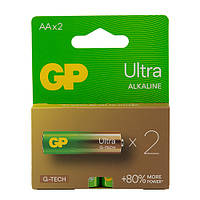Батарейка GP ULTRA ALKALINE 1.5V 15AU21-SB2 лужна, LR6, АА