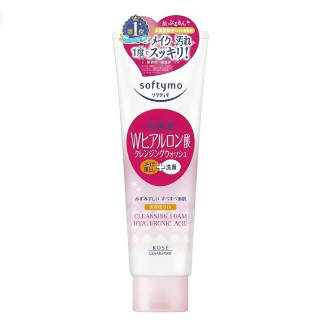 Пінка для вмивання з гіалуроновою кислотою Kose Cosmeport Softymo Cleansing Foam Hyaluronic Acid Moist 190 мл