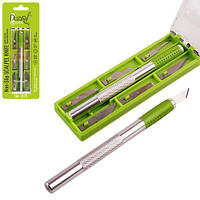 Alloid. Нож-скальпель для вырезания со сменными лезвиями, сталь SK5 (6шт)