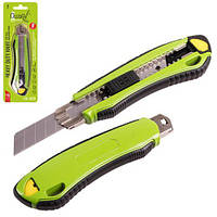 Alloid. Нож алюминиевый с выдвижным сегмент. лезвием 18мм (6шт), прорезиненный