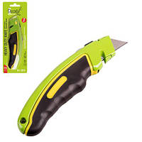 Alloid. Нож алюминиевый с выдвижным трапецевидным лезвием (5шт), прорезиненный