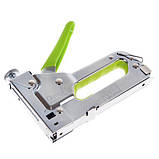Alloid. Степлер будівельний для скоб 4-14 мм + 200 скоб 8 мм (хром), фото 6