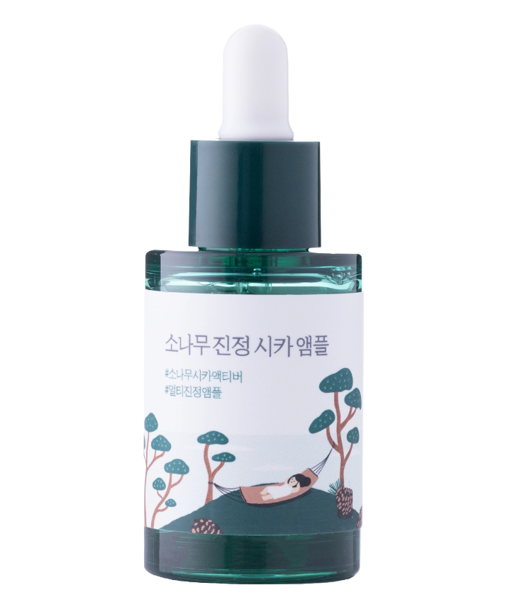 Ампула з екстрактами сосни та центели для проблемної шкіри Round Lab Pine Calming Cica Ampoule 30 мл