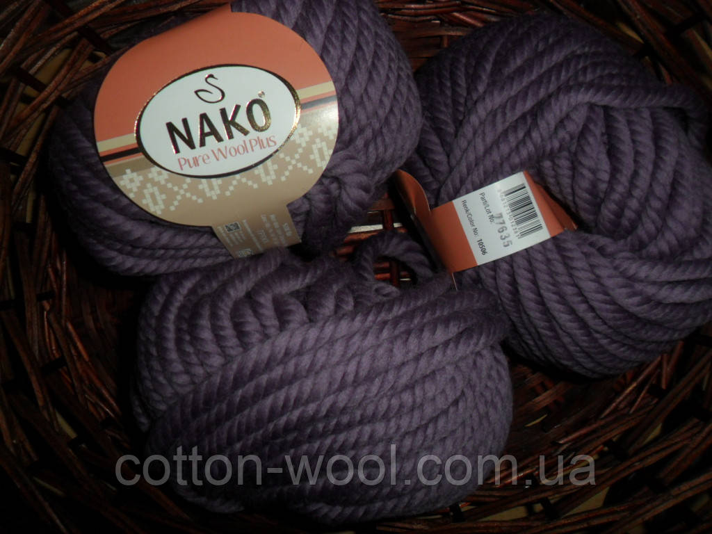 Nako Pure Wool Plus (Нако пур вул) товста 100% вовна 10506