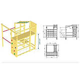 Багатофункціональний дитячий ігровий комплекс CROSSFIT з горкою, фото 2