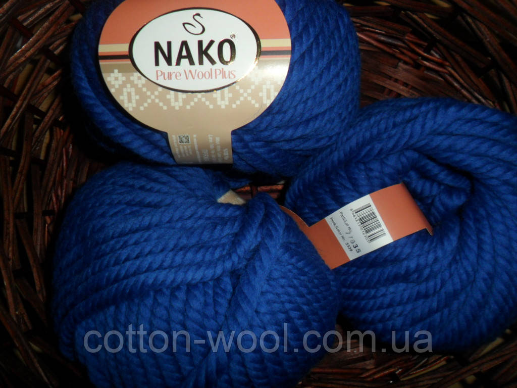 Nako Pure Wool Plus (Нако пур вул) товста 100% вовна 5329