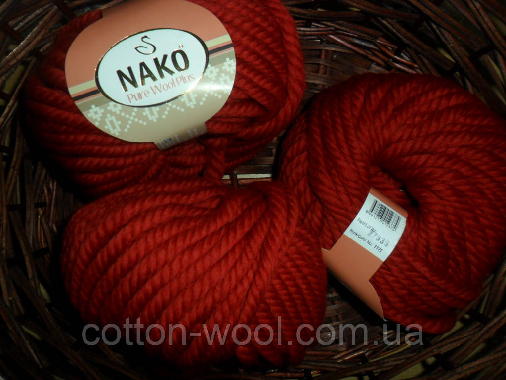 Nako Pure Wool Plus (Нако пур вул) товста 100% вовна 1175