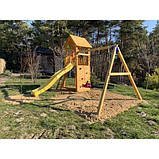 На дачу вулична Дерев'яна ігровий майданчик BELVEDERE + модуль гойдалки SWING, фото 6