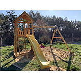 На дачу вулична Дерев'яна ігровий майданчик BELVEDERE + модуль гойдалки SWING, фото 9
