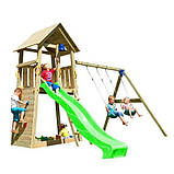 На дачу вулична Дерев'яна ігровий майданчик BELVEDERE + модуль гойдалки SWING, фото 3