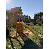 Дитячий дерев'яний майданчик ігровий BELVEDERE з гіркою та скеледромом невеликий на дачу, фото 8