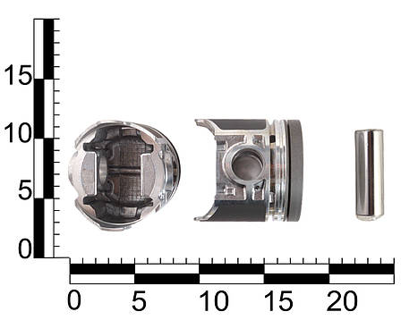 Поршень двигуна ВАЗ 2101 (76,0) STD (поршень, палець) анодовані (к-т 4 шт.), фото 2