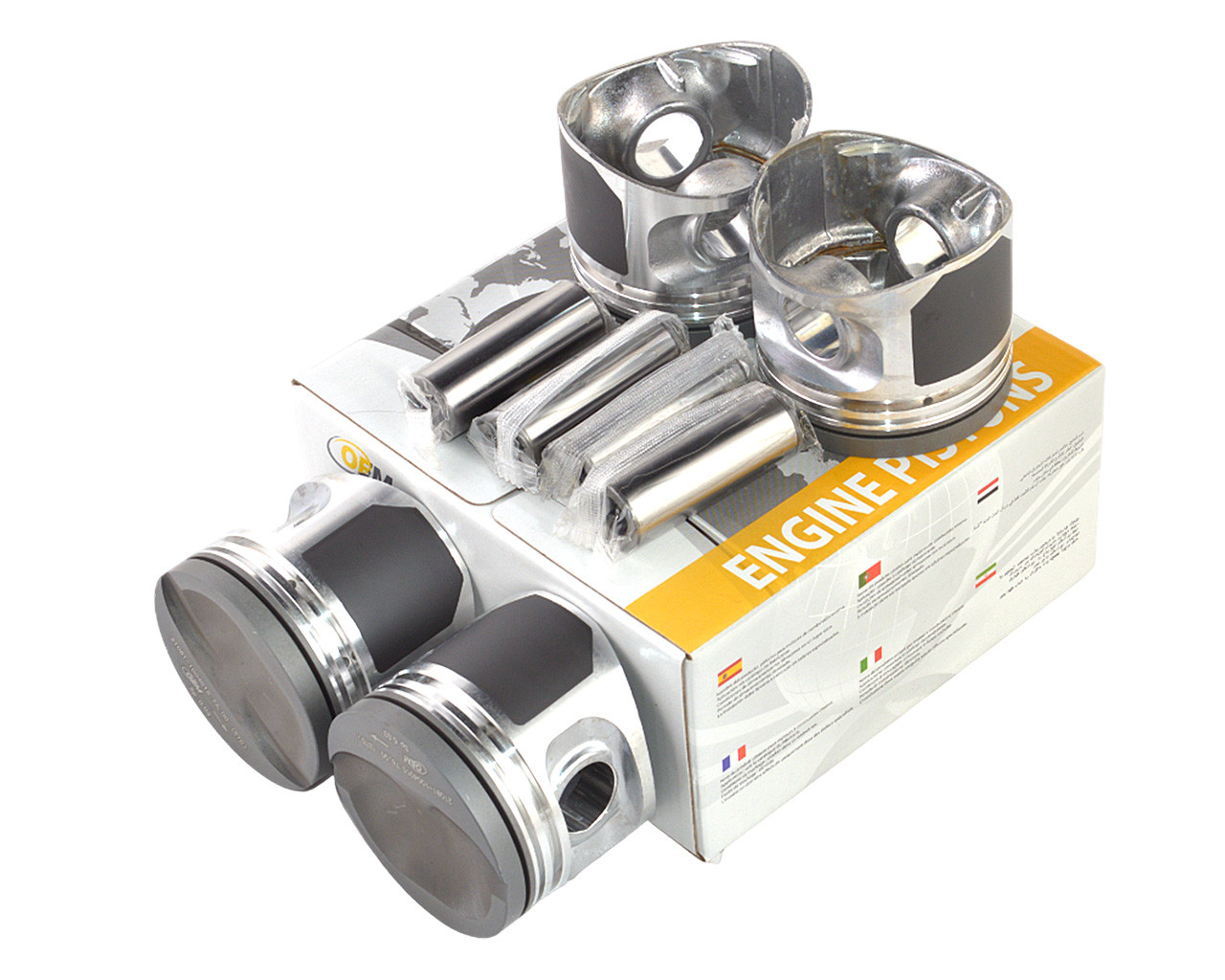 Поршень двигуна ВАЗ 21081 (76,0) STD (поршень, палець) анодовані (к-т 4 шт.)