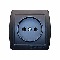 Розетка без заземлення 16 Аcura Графіт