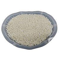 Бусини 3 мм перлинні 4500 штук  вага 50 г намистини для рукоділля