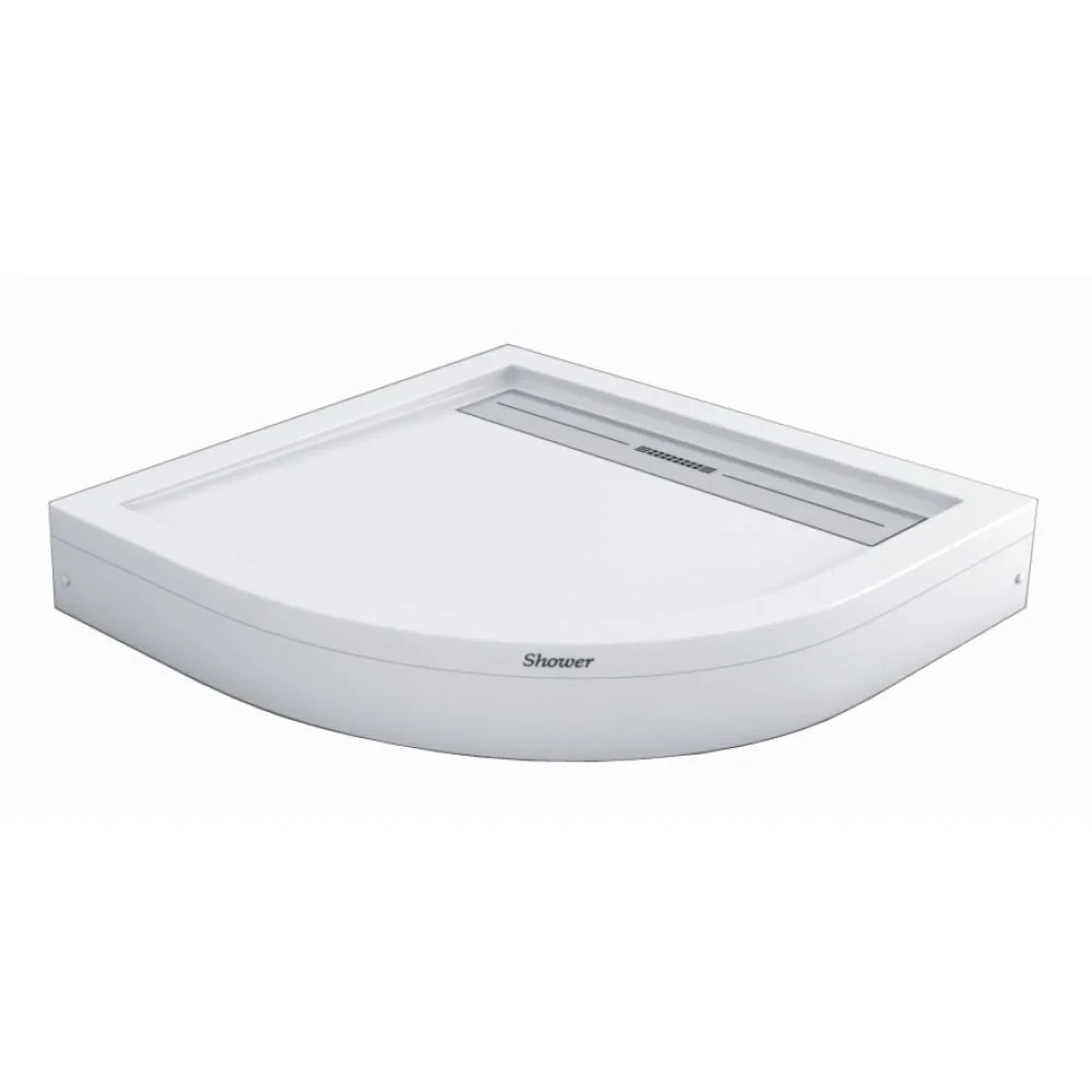 Душовий піддон Shower DROP DR0-8009 90х90х15 см напівкруглий акриловий з трапом