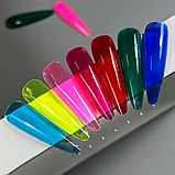 SAGA Glass Top №04 Вітражний топ без липкого шару темно-рожевий, 9 мл, фото 3