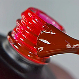 SAGA Glass Top №04 Вітражний топ без липкого шару темно-рожевий, 9 мл, фото 2