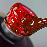 SAGA Glass Top №05 Вітражний топ без липкого шару червоний, 9 мл, фото 2