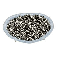 Намистини 4 мм колір чорний 1450 штук вага 50 г намистини для рукоділля