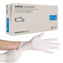 Рукавички Santex латексні опудрені (50 пар уп) M (7-8)