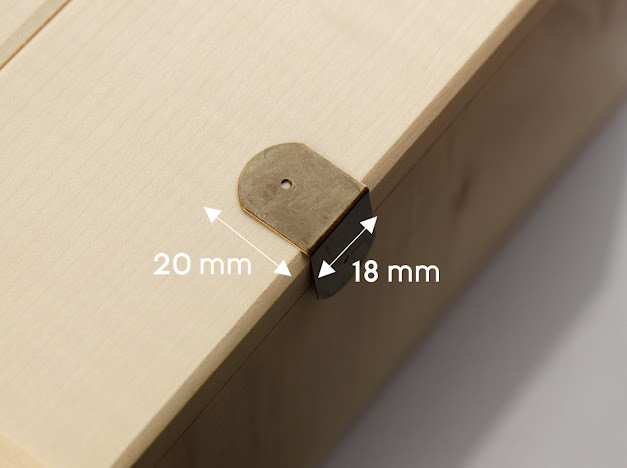 Кутник металевий. 20х20х18мм, фото 1