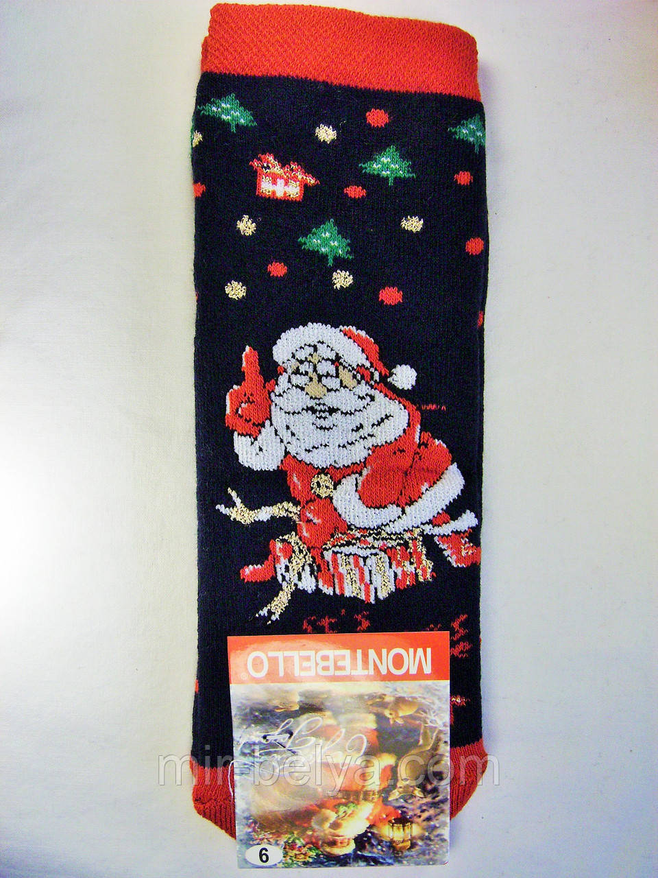 Дитячі шкарпетки шкарпетки на новорічні подарунок махрові під ялинку, фото 1