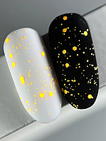 SAGA Top Mosaic №03 Матовий топ з жовтими каміфубуками, 9 мл