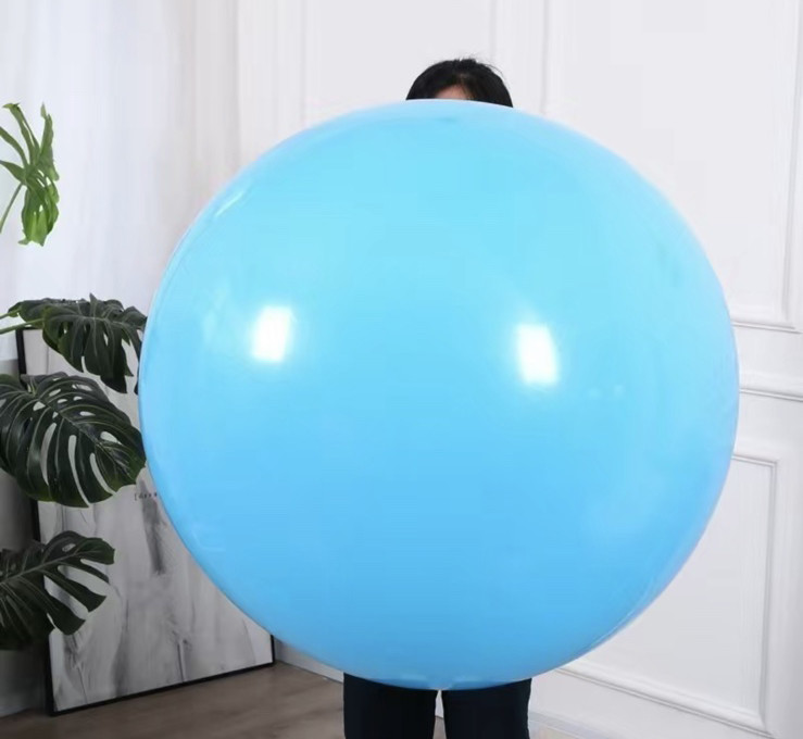 Велика Повітряна Куля Latex Balloon 36 дюймів 90 см Блакитний (00415)