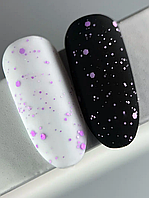 SAGA Top Mosaic №06 Матовий топ з ліловими каміфубуками, 9 мл